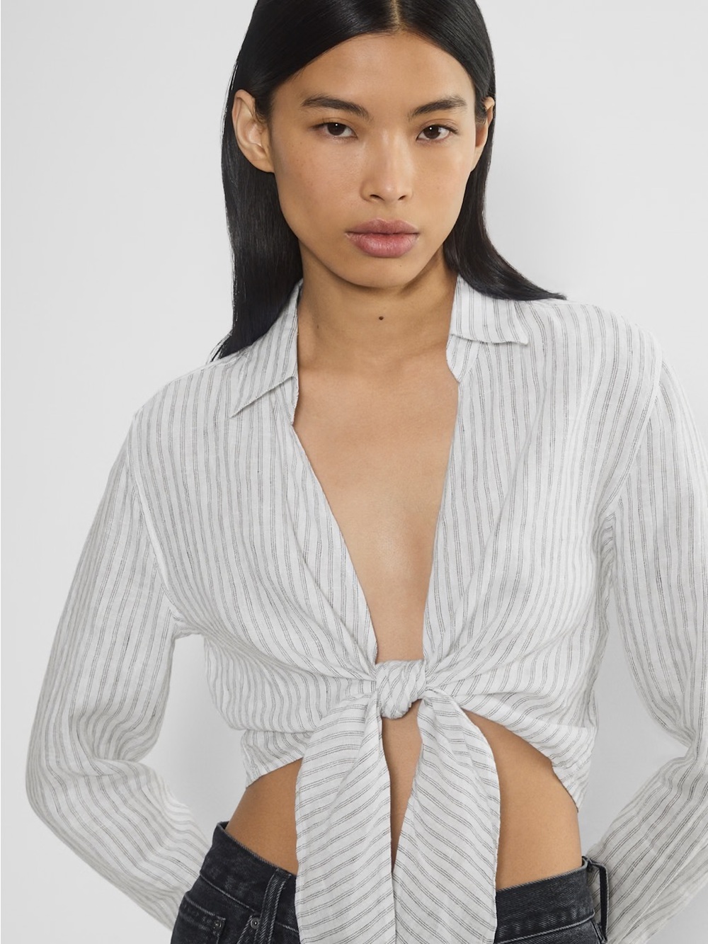 Babaton Connection Linen Blouse